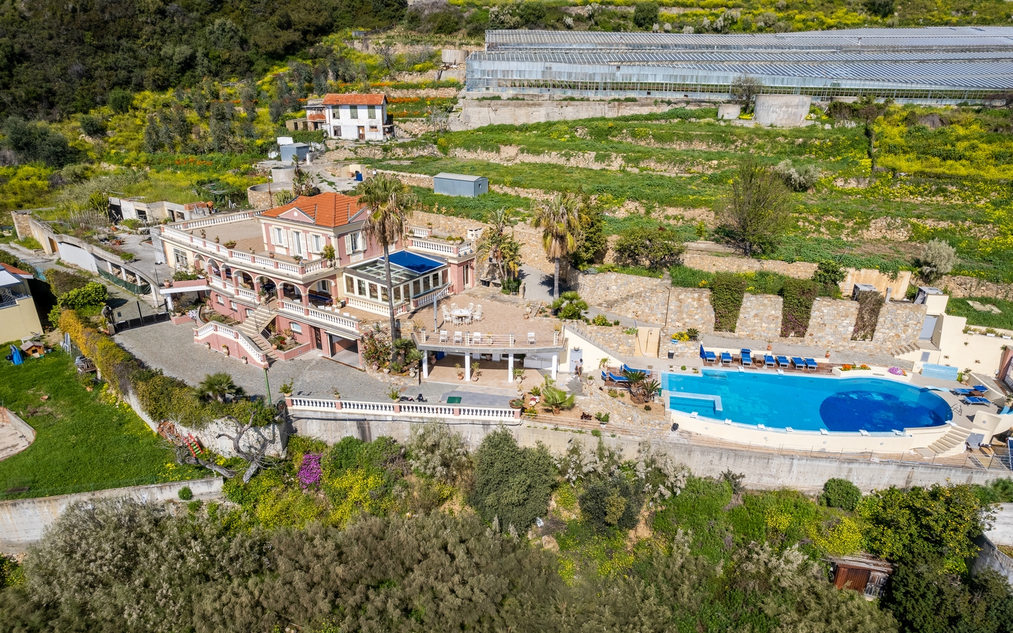 Esclusiva Villa Con Vista Mare Panoramica E Piscina A Ospedaletti