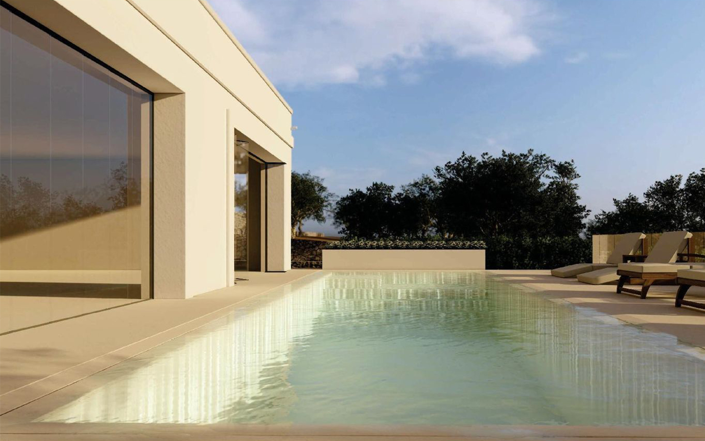 Rustico z widokiem na morze z projektem renowacji i basenem, Fasano, Apulia