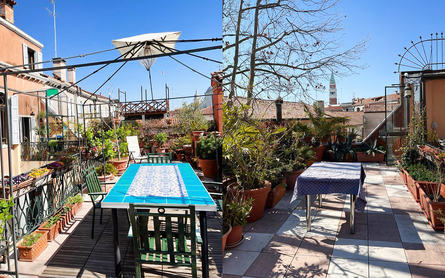 Upea 60 neliömetrin huoneisto panoraamaterassilla lähellä Pyhän Markuksen aukiota, Venetsia