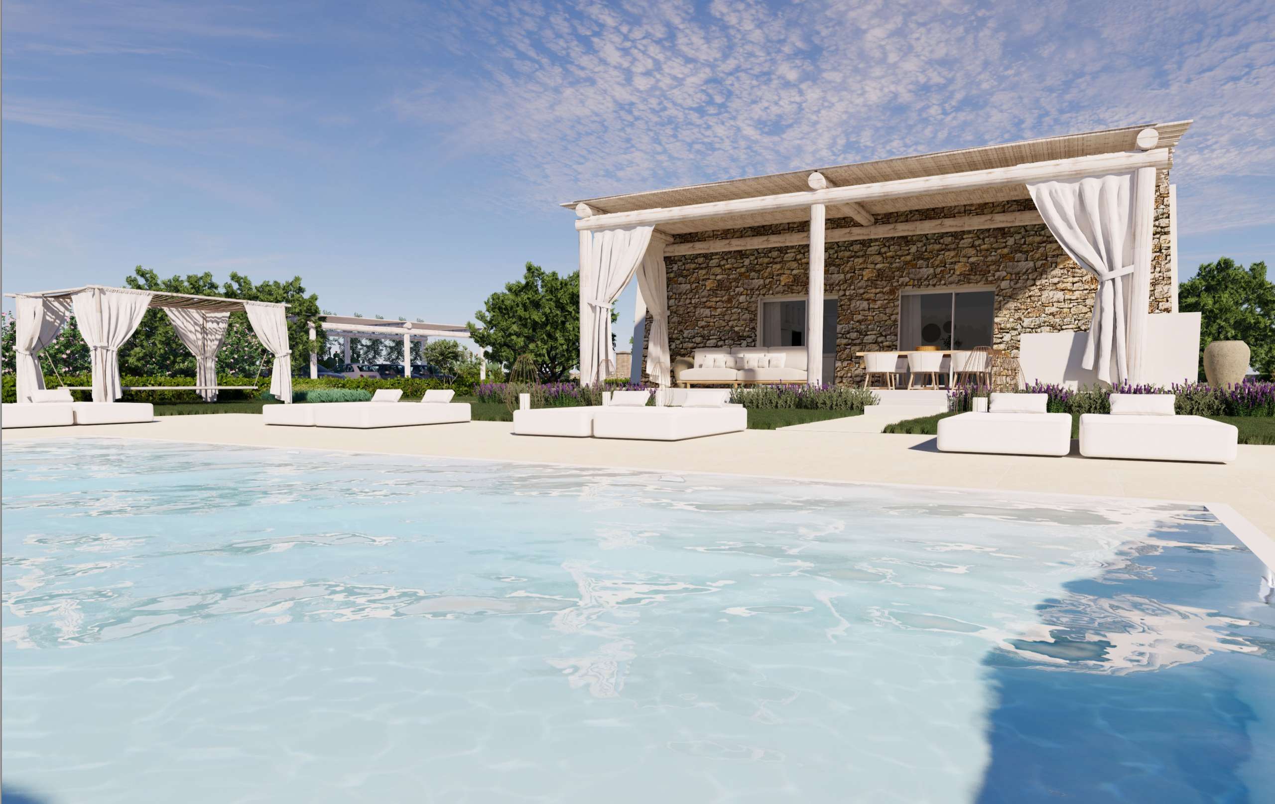 Nybygget villa med pool i Salve, Apulien