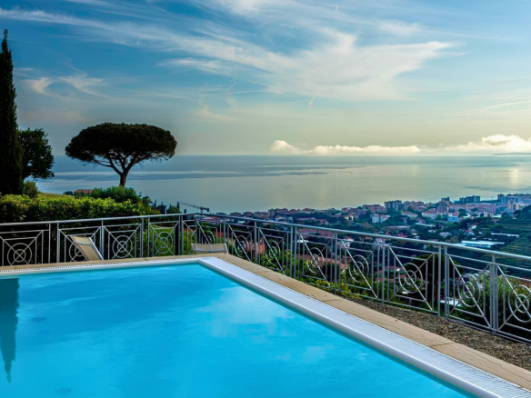 Villa Indipendente Con Piscina E Vista Mozzafiato Sul Mare A Bordighera