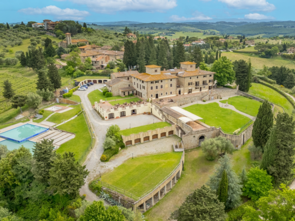 Villa Storica Panoramica Immersa Nelle Colline Del Chianti