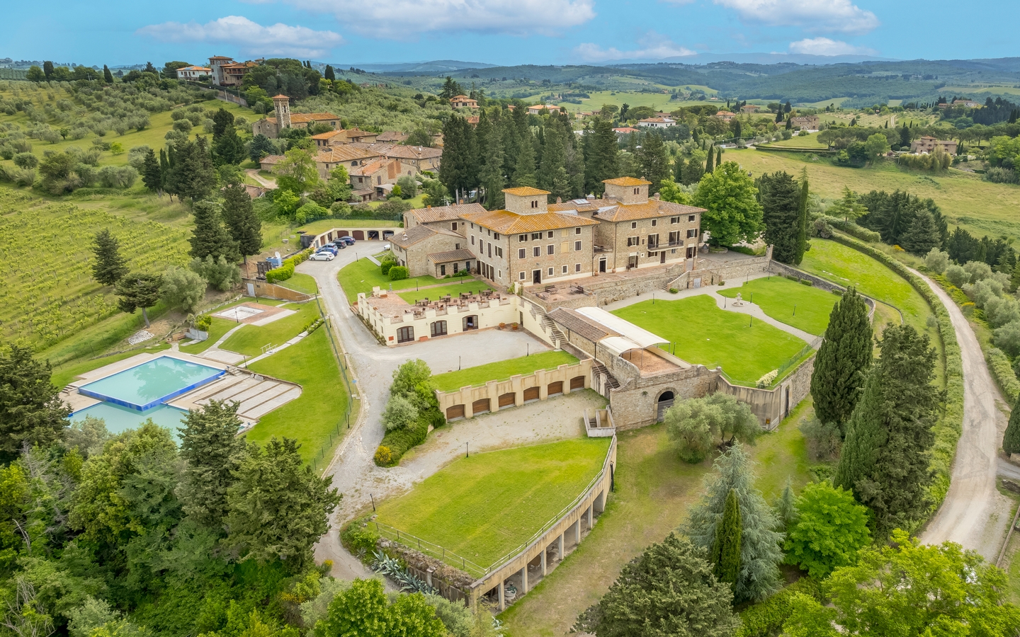 Villa Storica Panoramica Immersa Nelle Colline Del Chianti